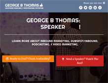 Tablet Screenshot of georgebthomas.com